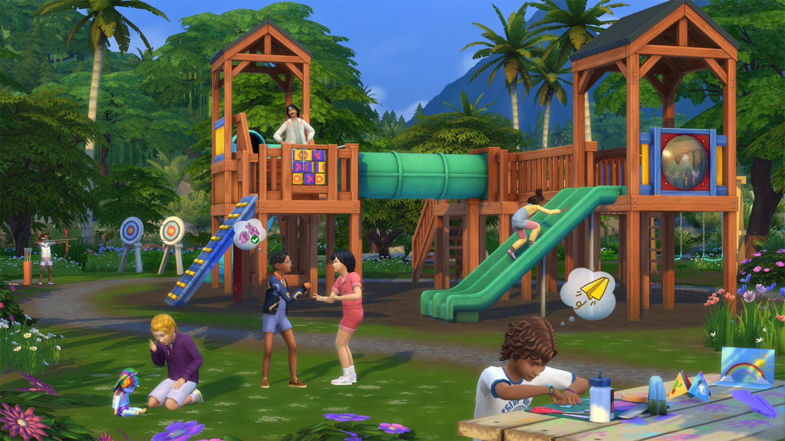 Скриншот новой детской площадки The Sims 4 из обновления 18.09.2025